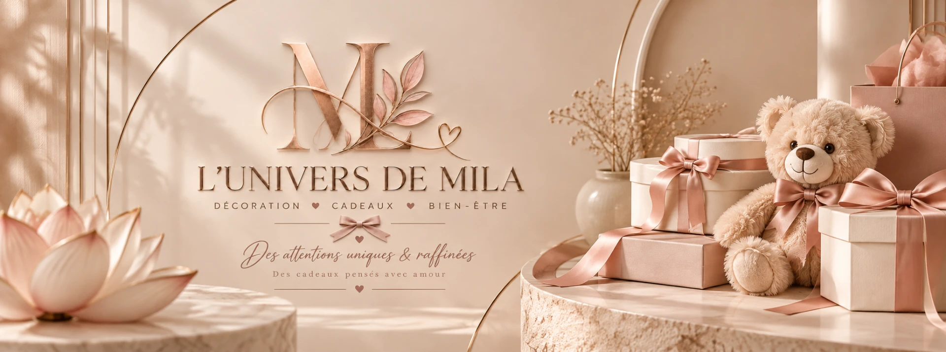 L'Univers de Mila — Décoration, cadeaux, bien-être. Des attentions uniques et raffinées, des cadeaux pensés avec amour.